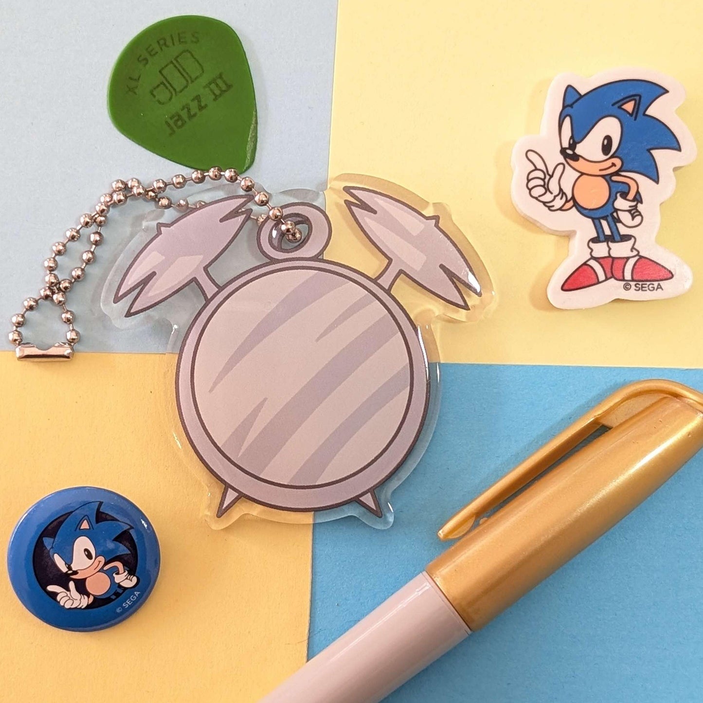 Sonic The Hedgehog Sonic Underground Acrylic Keyring COMPLETE COLLECTION
