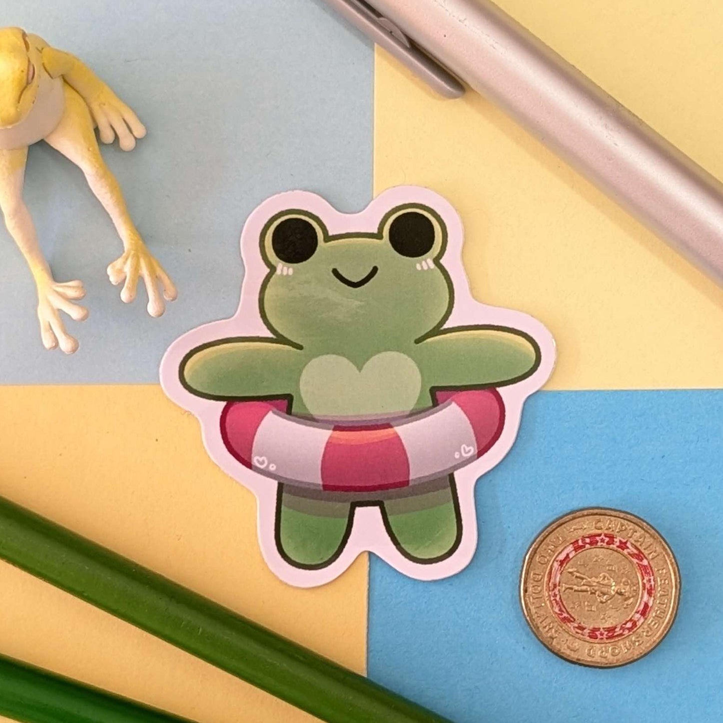 Cute Frogs Day Out Stickers INDIVIDUAL STICKERS