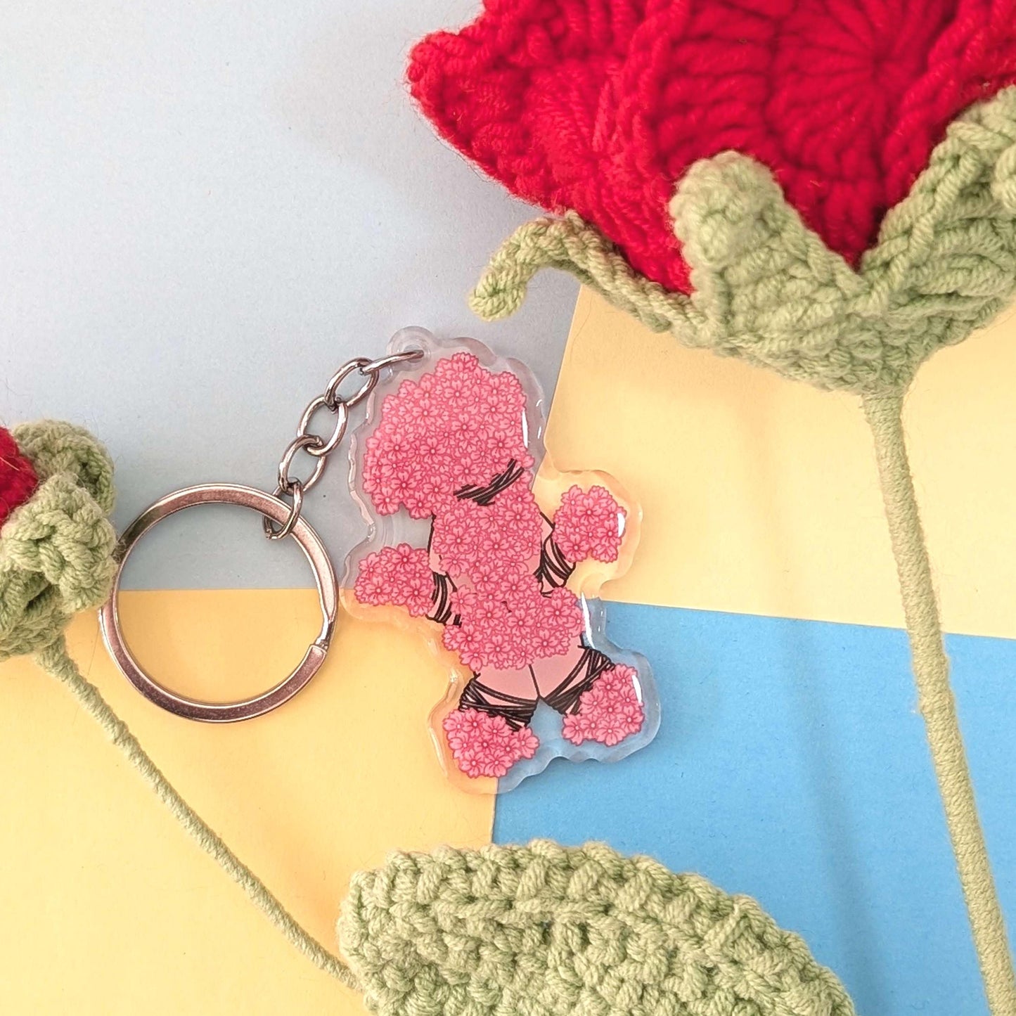 Silent Hill Sakura Head Keyring HORROR CHARM