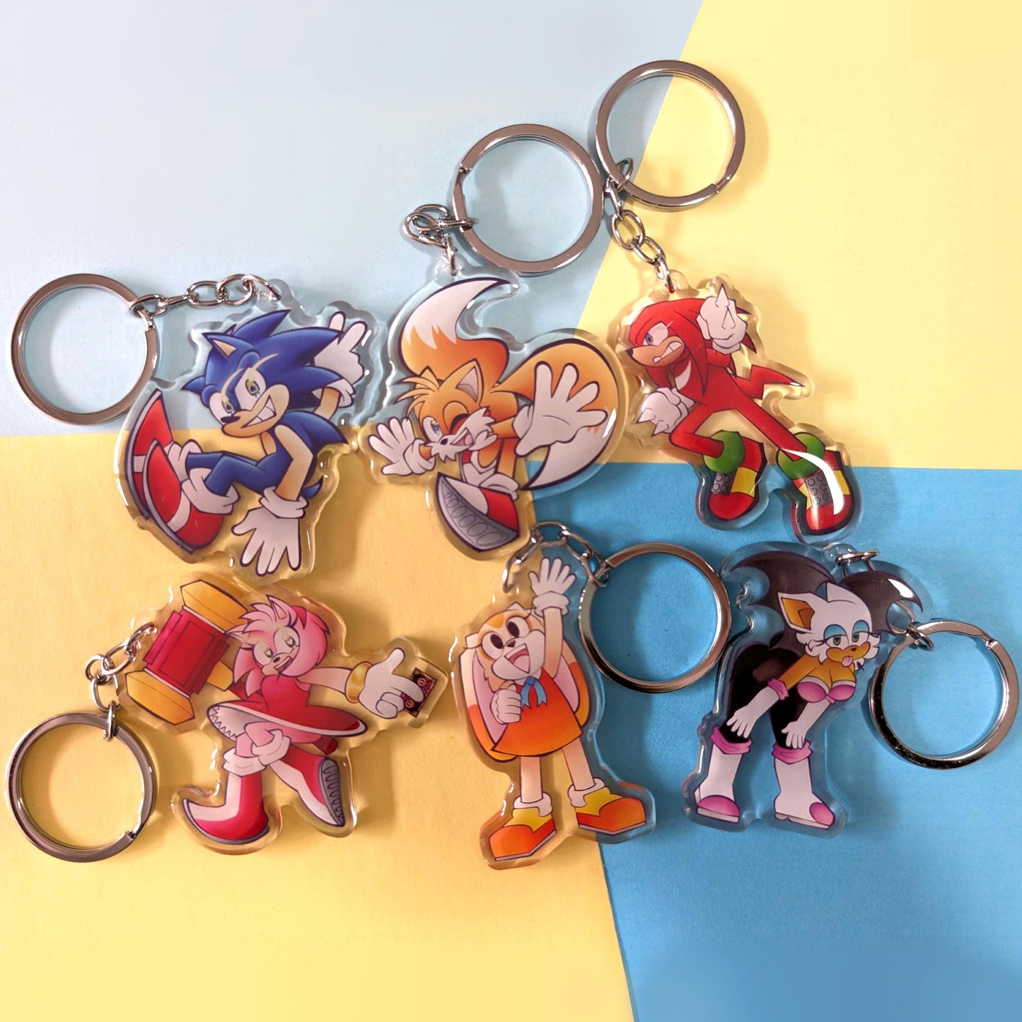 Sonic The Hedgehog Keyring Collection Season 1 COMPLETE COLLECTION