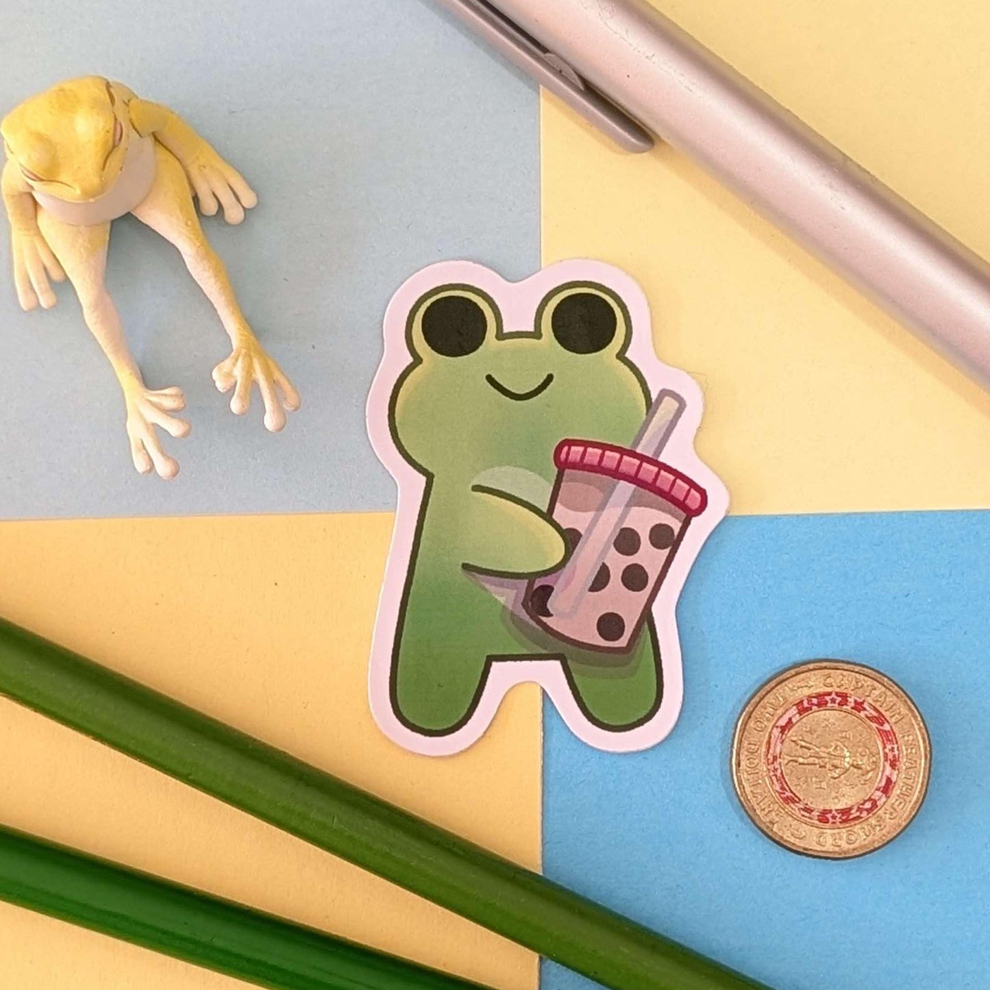 Cute Frogs Day Out Stickers COMPLETE SET!