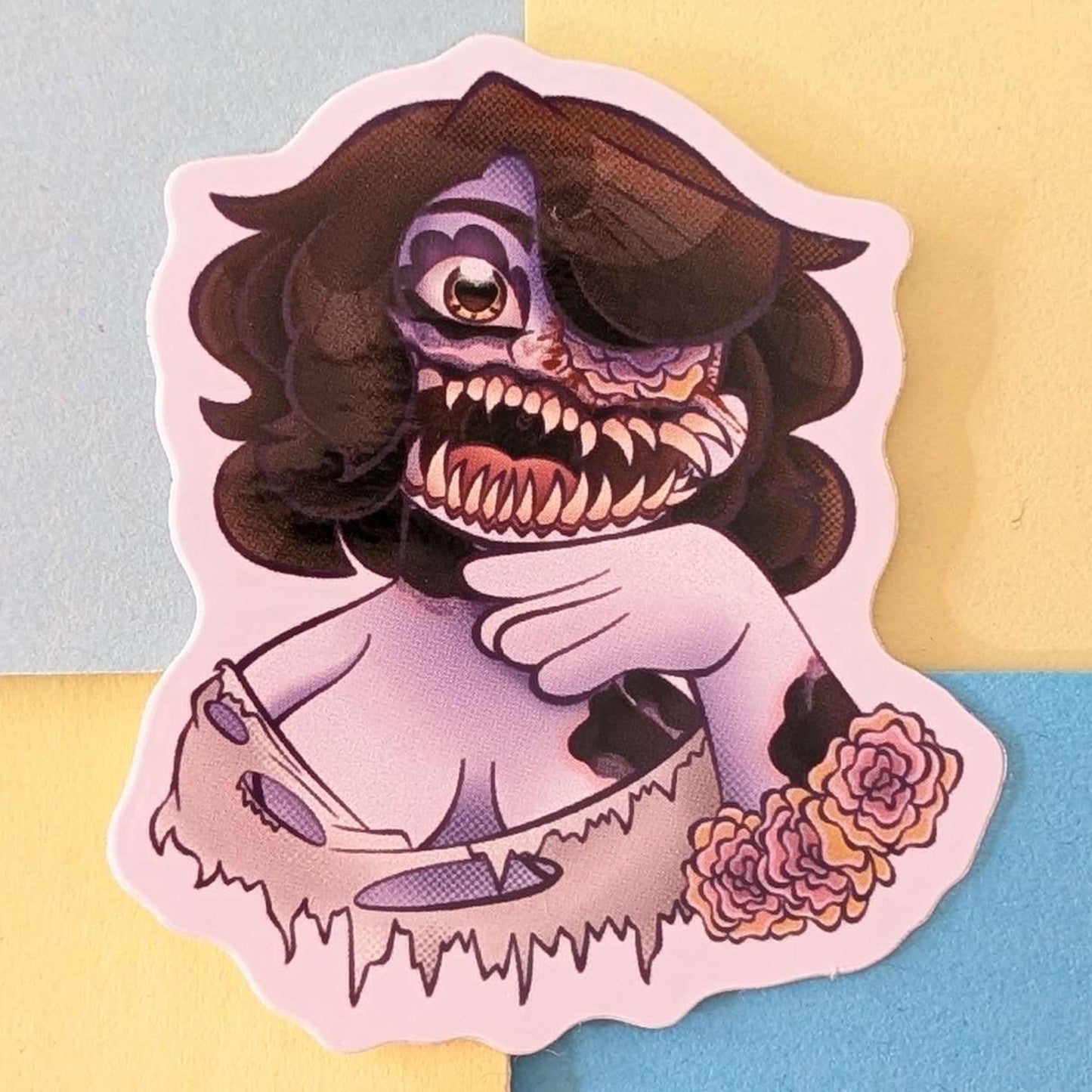 Cute Zombie Girl Body Horror Stickers INDIVIDUAL STICKERS