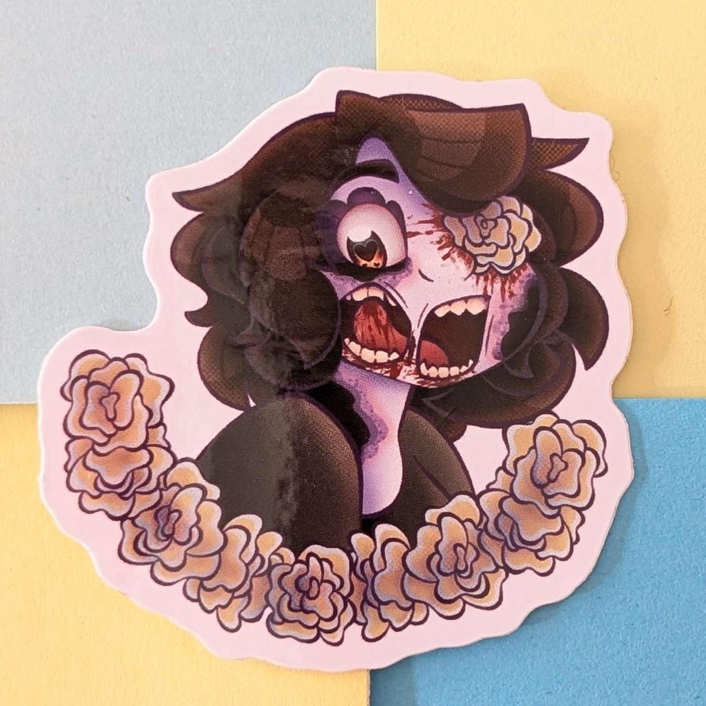 Cute Zombie Girl Body Horror Stickers INDIVIDUAL STICKERS