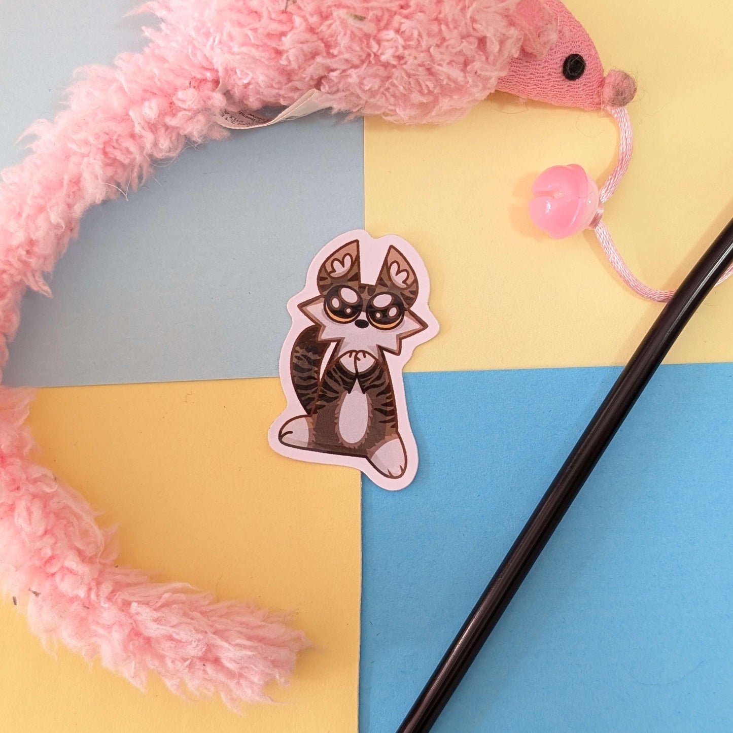 Cute Goofy Cat Stickers COMPLETE SET!