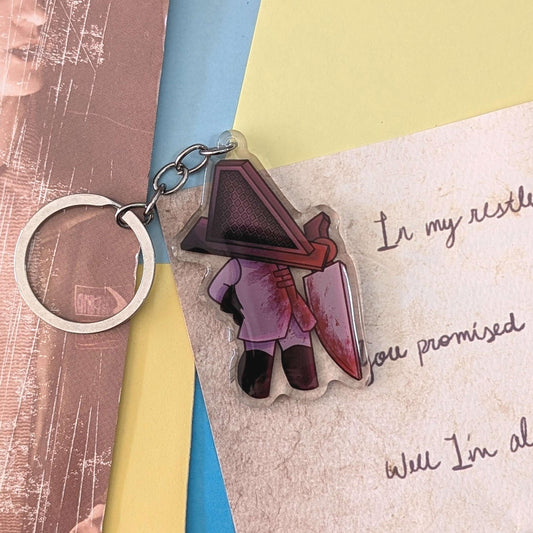 Silent Hill Pyramid Head Acrylic Keyring