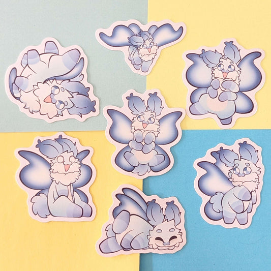 DewDrop the Snuu Stickers Adorable Fantasy Creature INDIVIDUAL STICKERS