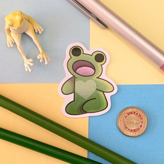 Cute Frogs Day Out Stickers COMPLETE SET!