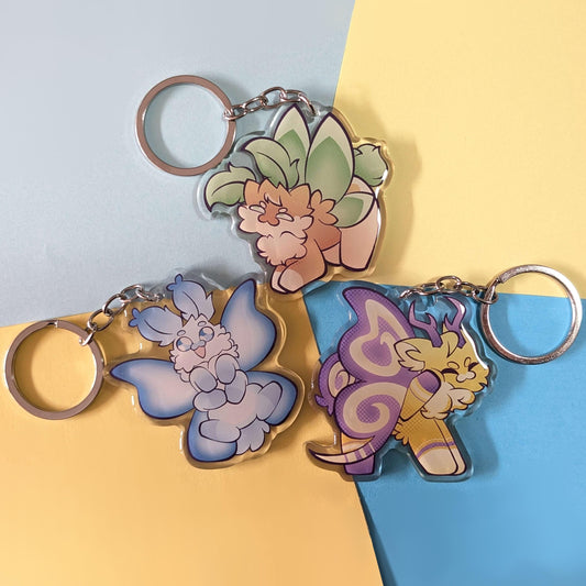 Snuu Acrylic Keyrings Unique Magical Companions and Pets COMPLETE COLLECTION