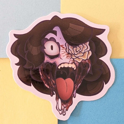 Cute Zombie Girl Body Horror Stickers INDIVIDUAL STICKERS